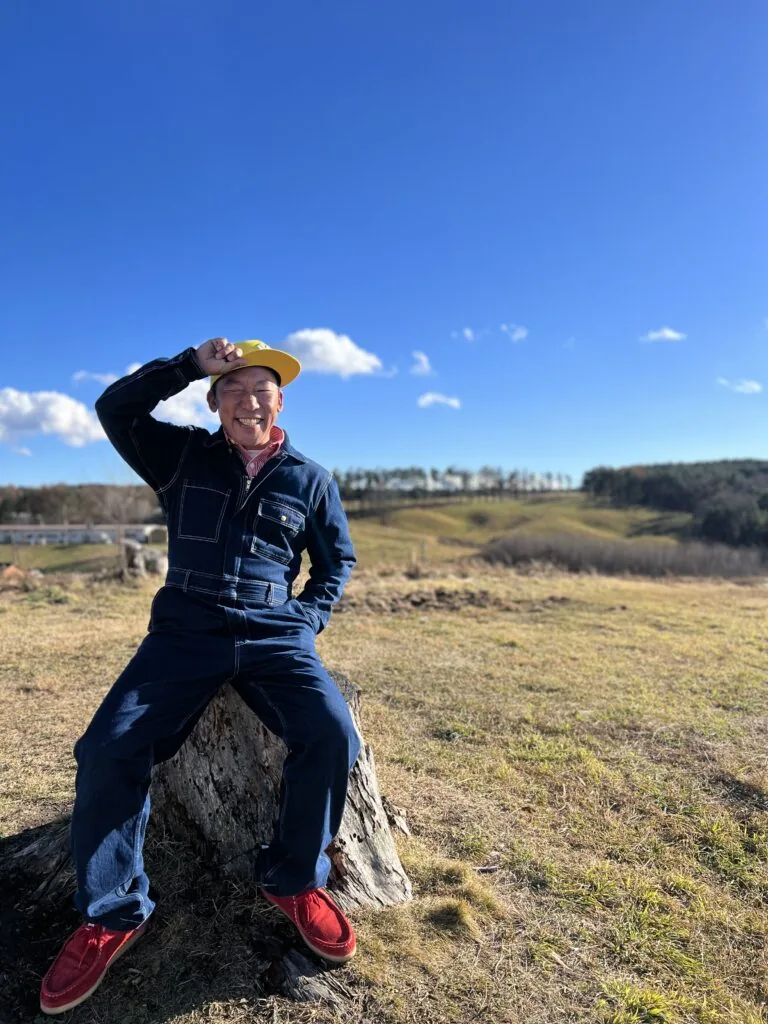 武井ドンゲバビーの畑でのポートレート